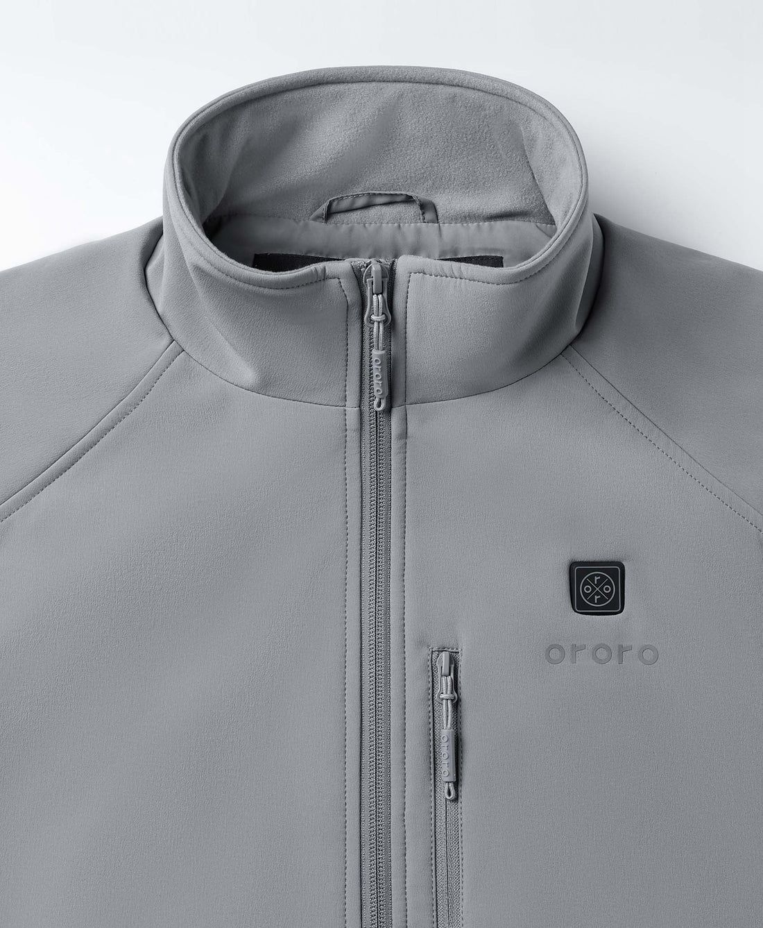 Men Ororo Softshell Heated Vest Grey | US-958OSAZDL