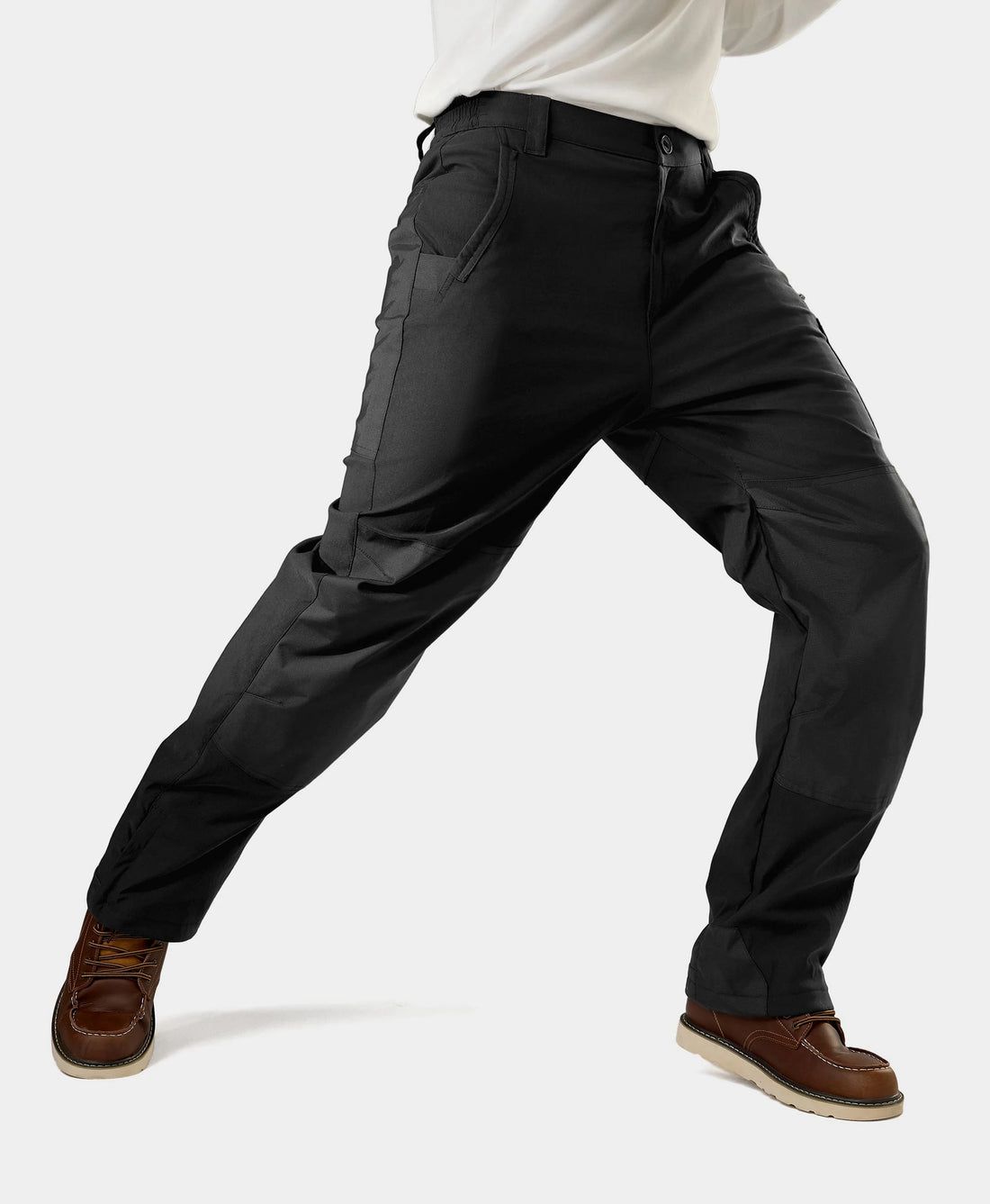 Men Ororo Utility Fleece Lined Heated Pants Black | US-265WAXZRF