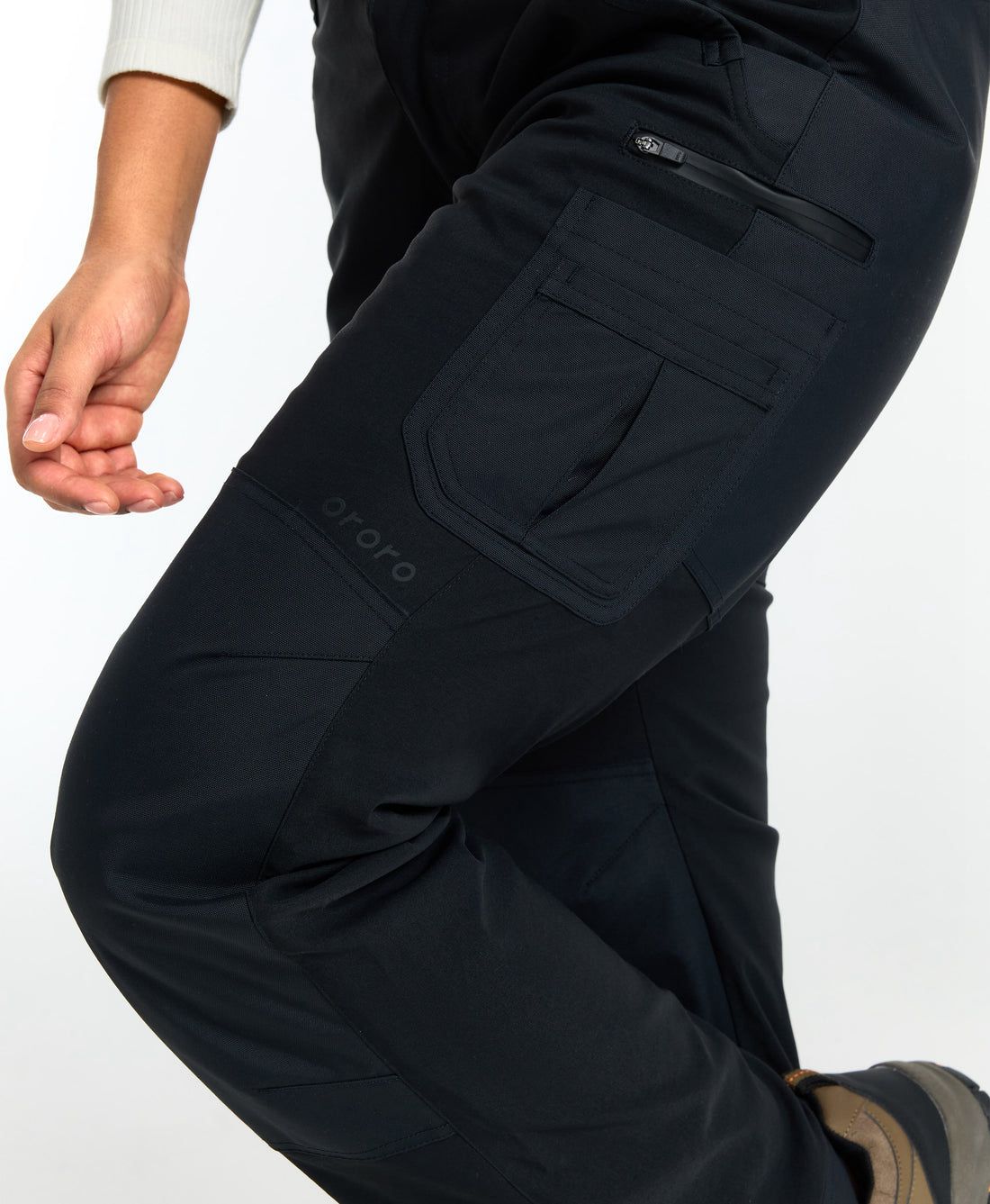 Women Ororo Bristol Utility Fleece Lined Heated Pants Black | US-389HILXAZ