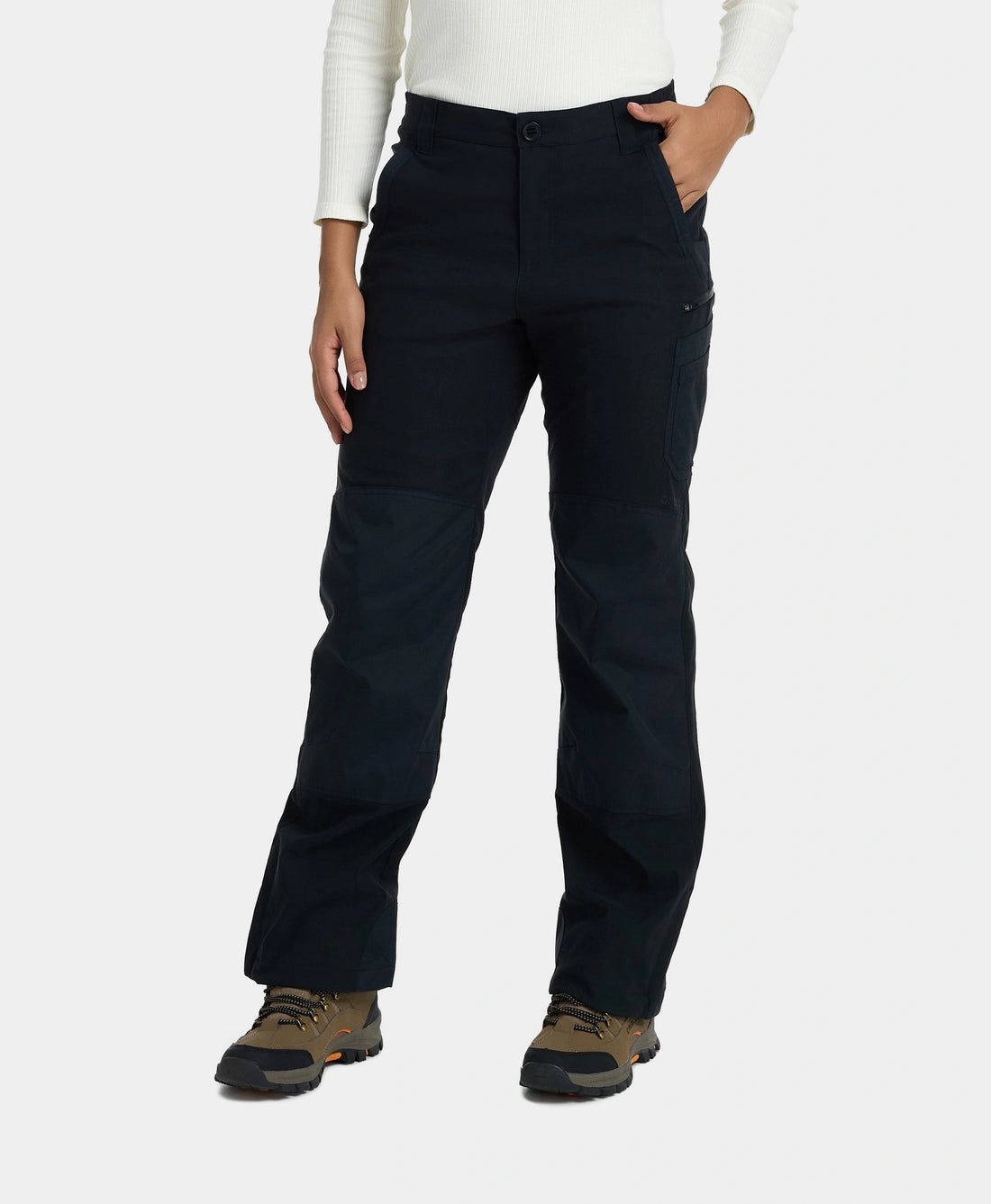 Women Ororo Bristol Utility Fleece Lined Heated Pants Black | US-389HILXAZ