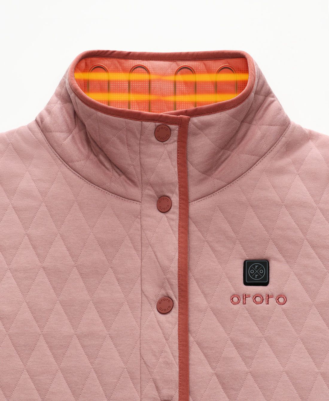 Women Ororo Chalet Quilted Heated Jacket Rose | US-723PCJYFL