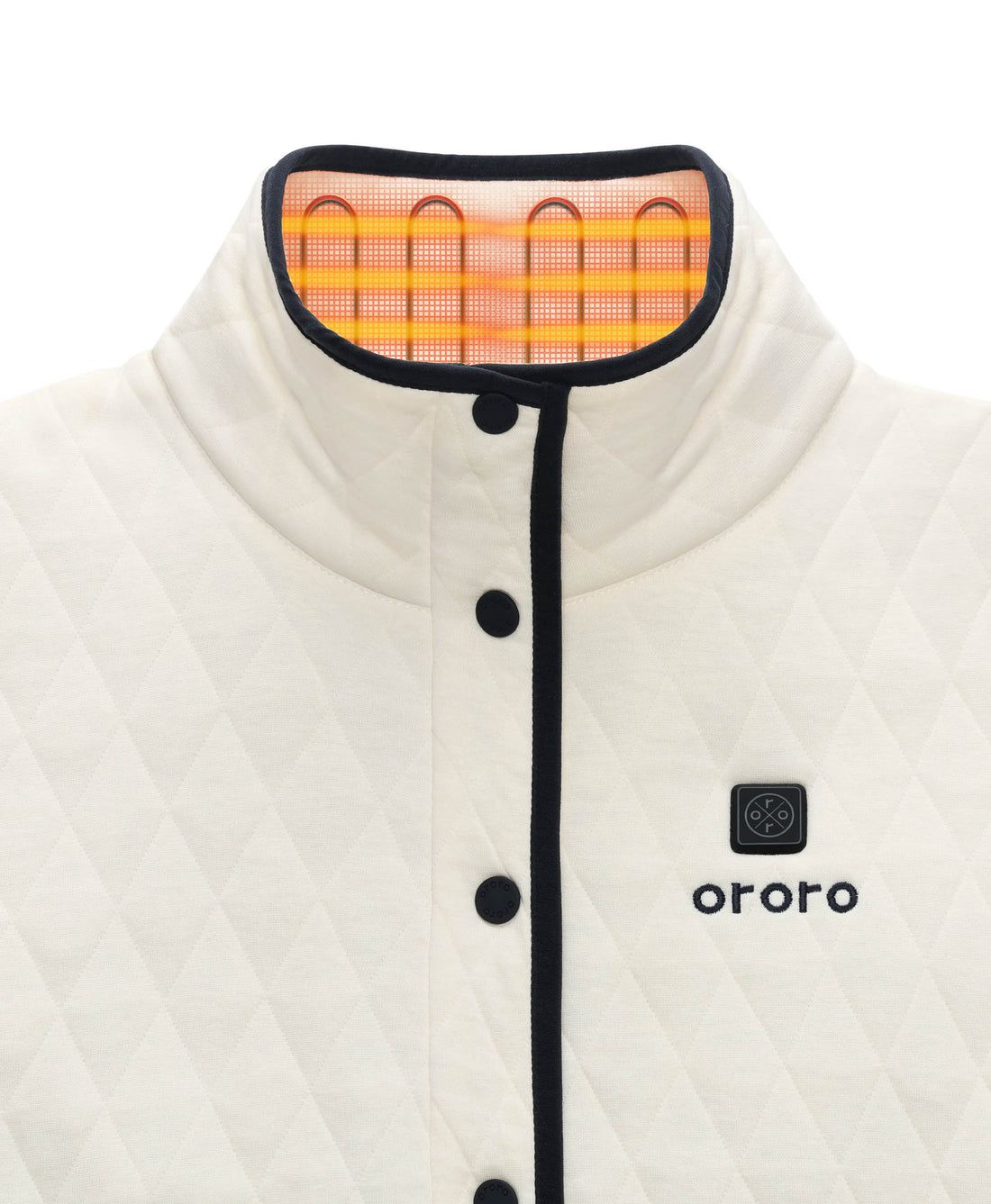 Women Ororo Chalet Quilted Heated Jacket Cream | US-279PMDZNS