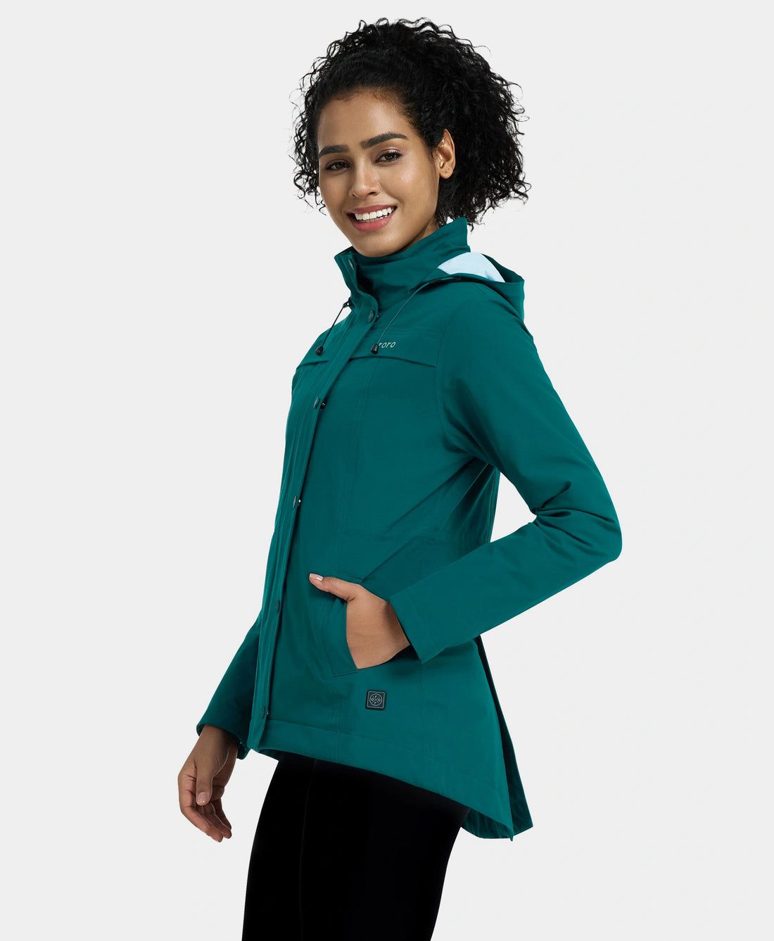 Women Ororo Chantilly Waterproof Sports Heated Jacket Green | US-025FUAMNQ