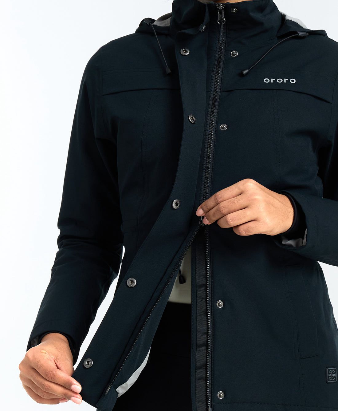 Women Ororo Chantilly Waterproof Sports Heated Jacket Black | US-863TIPOQS