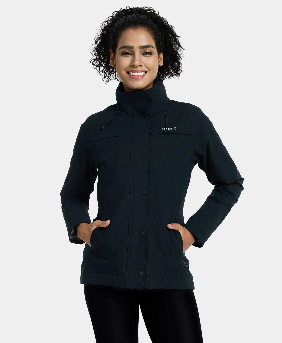 Women Ororo Chantilly Waterproof Sports Heated Jacket Black | US-863TIPOQS