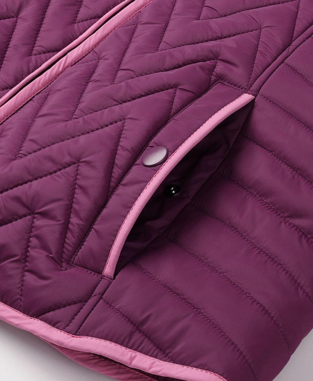 Women Ororo Chevron Quilted Heated Vest Purple | US-298AQZBPC