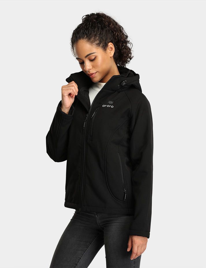 Women Ororo Classic Heated Jacket Black | US-354QUVSKM