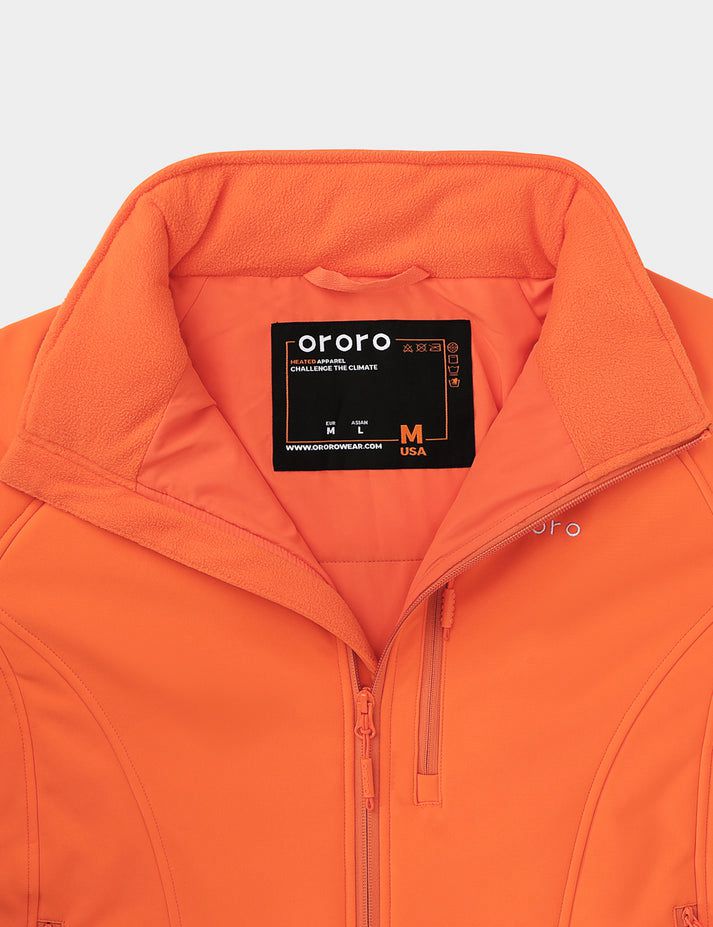 Women Ororo Classic Heated Jacket Orange | US-628HQVJFX