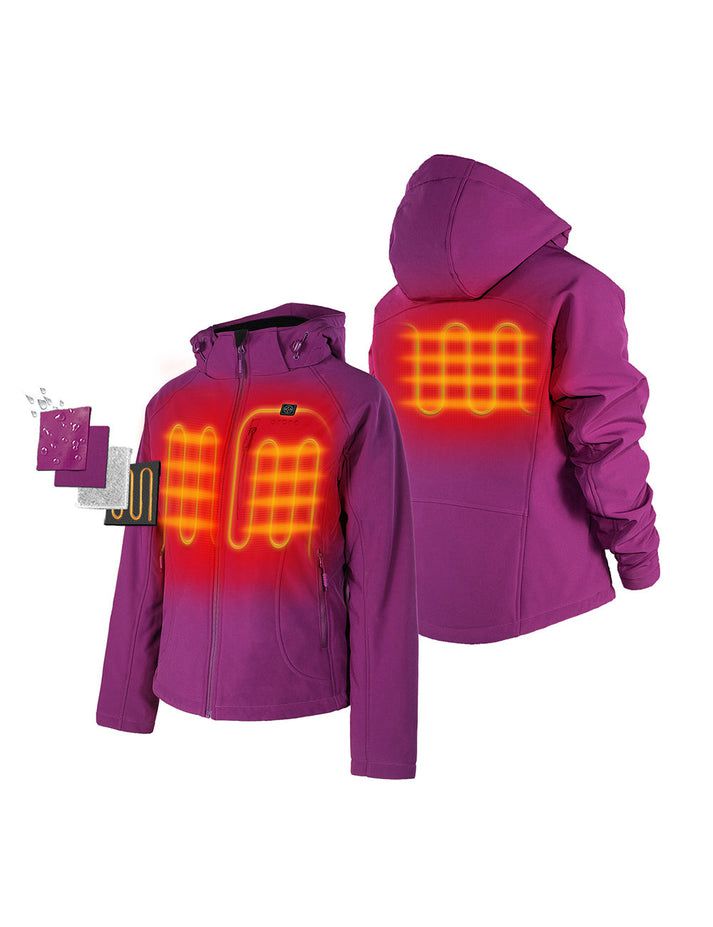 Women Ororo Classic Heated Jacket Purple | US-698VROEQH