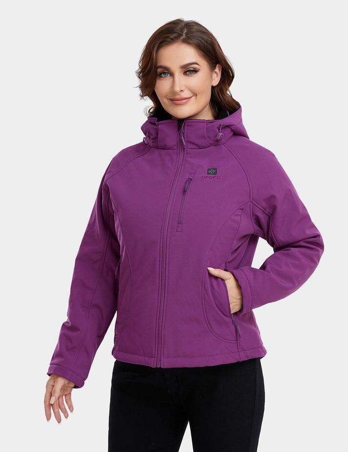 Women Ororo Classic Heated Jacket Purple | US-698VROEQH