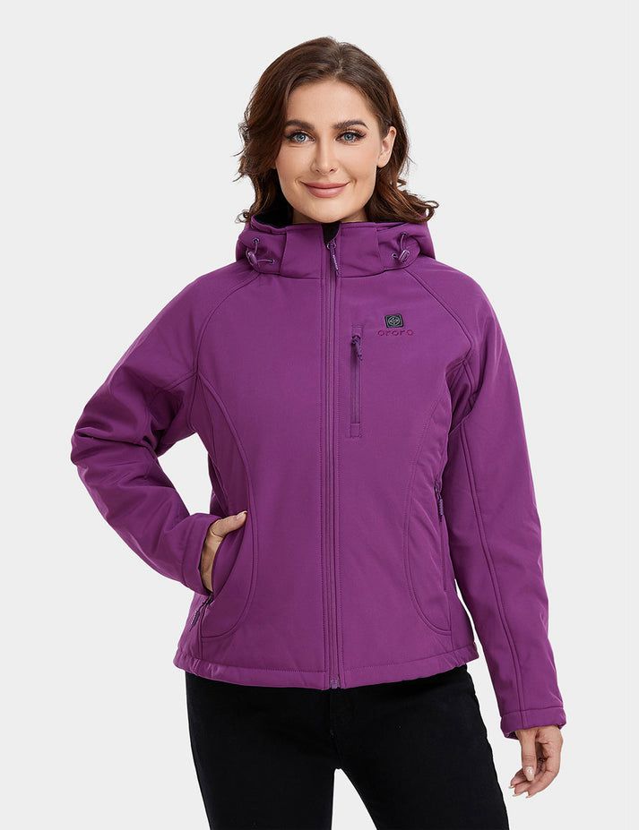 Women Ororo Classic Heated Jacket Purple | US-698VROEQH