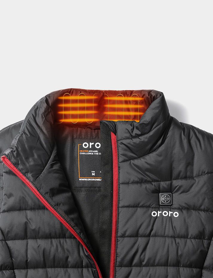 Women Ororo Classic Heated Vest Black | US-538UBOFRQ