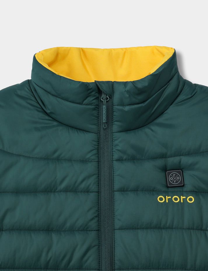 Women Ororo Classic Heated Vest Dark Green | US-389ULHIPF