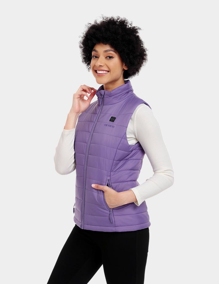 Women Ororo Classic Heated Vest Purple | US-920WLBCST