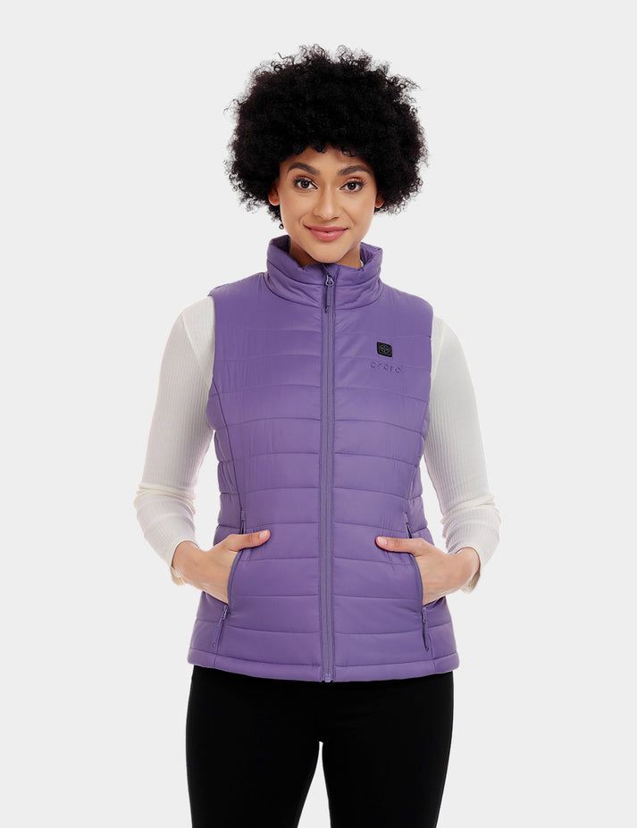 Women Ororo Classic Heated Vest Purple | US-920WLBCST