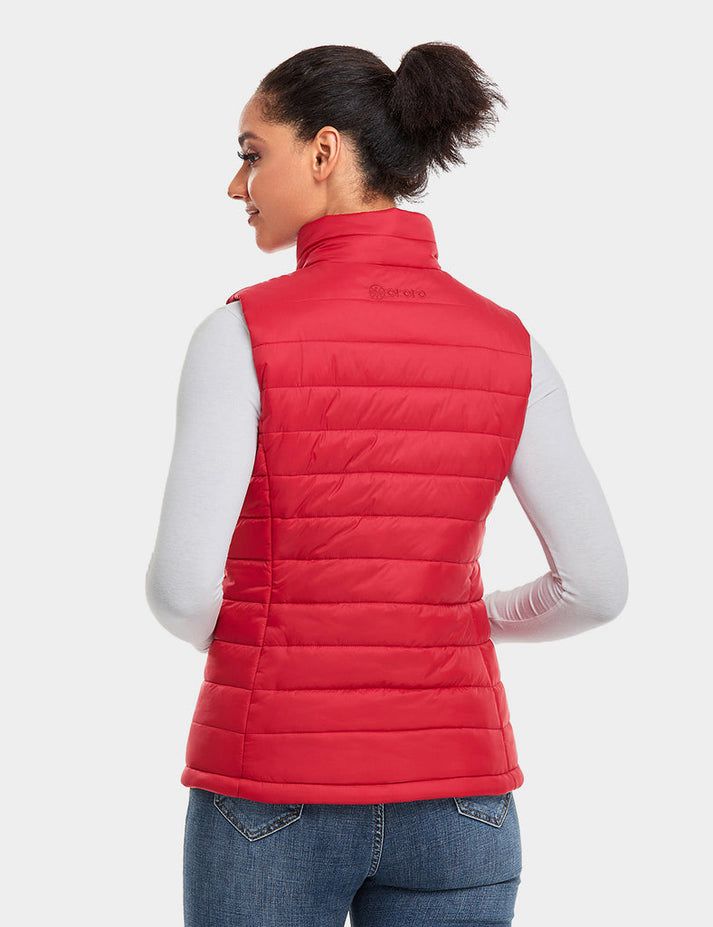 Women Ororo Classic Heated Vest Red | US-427FKSELB