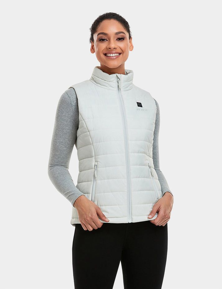 Women Ororo Classic Heated Vest White | US-897HENOTP