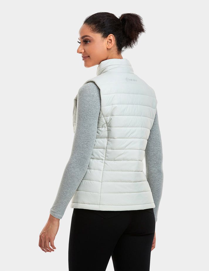 Women Ororo Classic Heated Vest White | US-897HENOTP