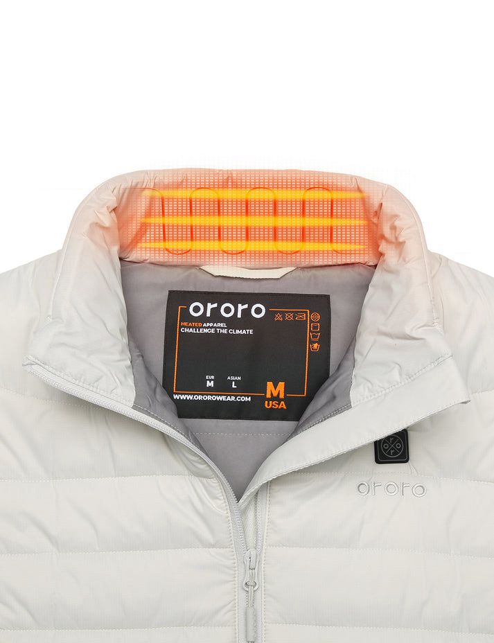 Women Ororo Classic Heated Vest White | US-897HENOTP