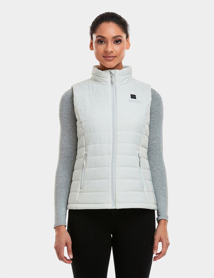 Women Ororo Classic Heated Vest White | US-897HENOTP