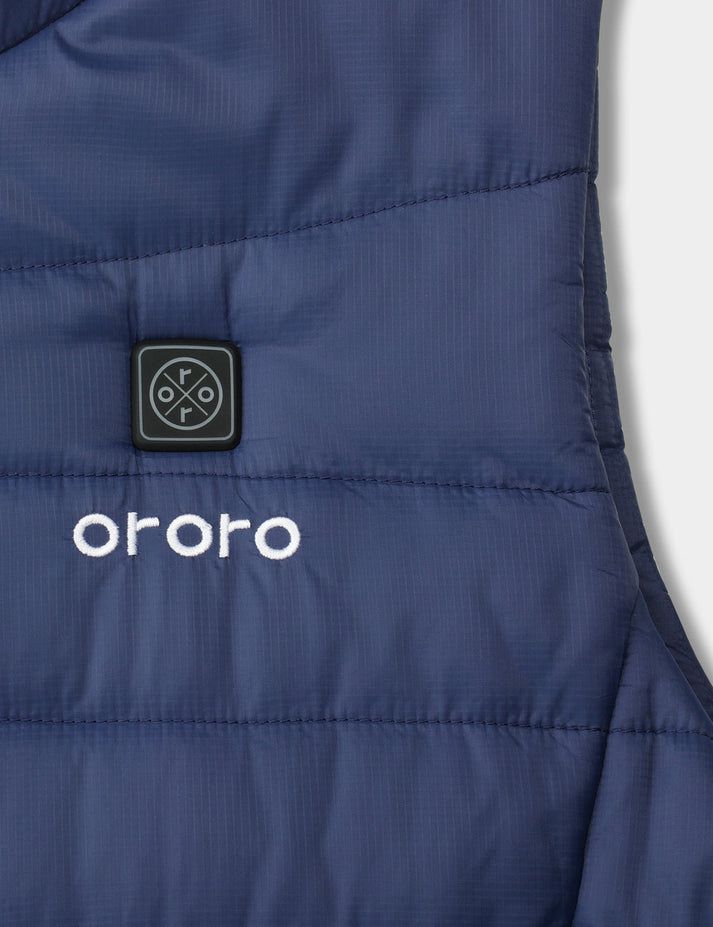 Women Ororo Classic & Extra Mini 5k Battery Heated Vest Navy | US-309DHXZWI