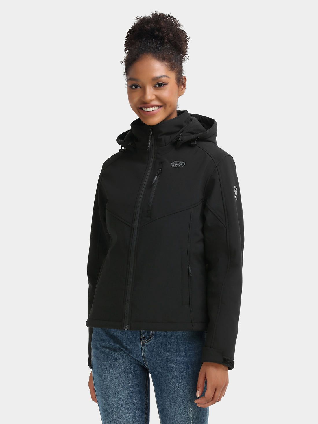 Women Ororo Dual Control With 5 Heating Zones (Chest Heating) Heated Jacket Black | US-839GFKDPE