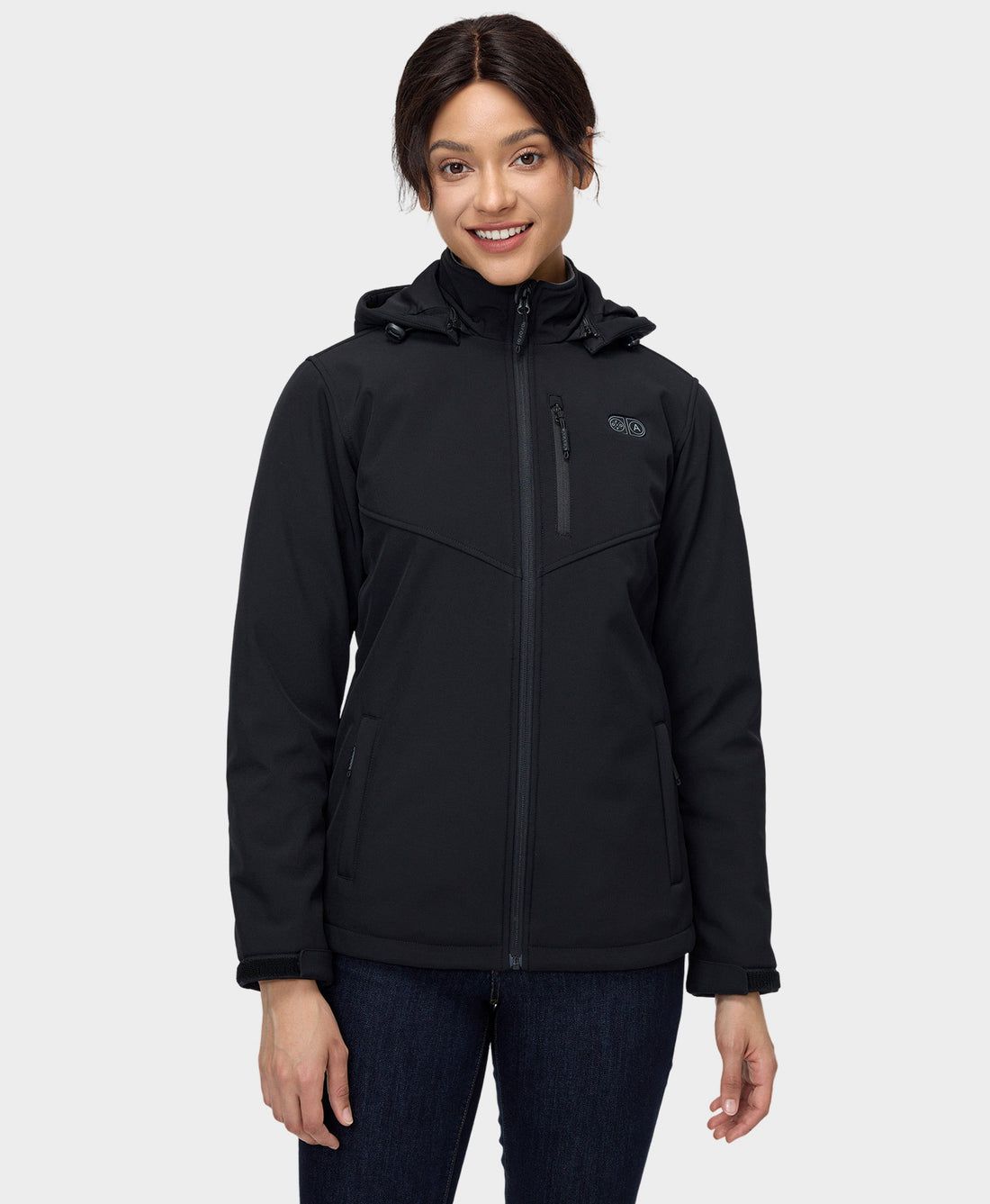 Women Ororo Dual Control With 5 Heating Zones (Pocket Heating) Heated Jacket Black | US-531YVFUQE