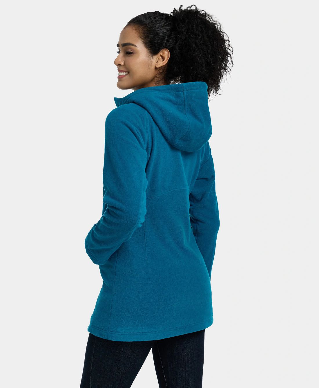 Women Ororo Felicity Fleece Hoodie Heated Jacket Blue | US-520RLANSZ