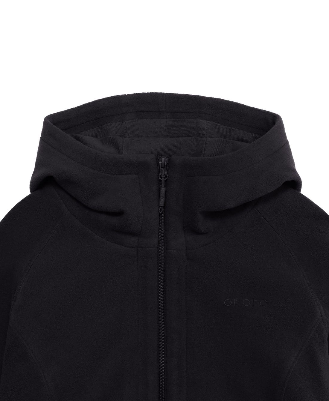 Women Ororo Felicity Fleece Hoodie Heated Jacket Black | US-612ZTFNBI