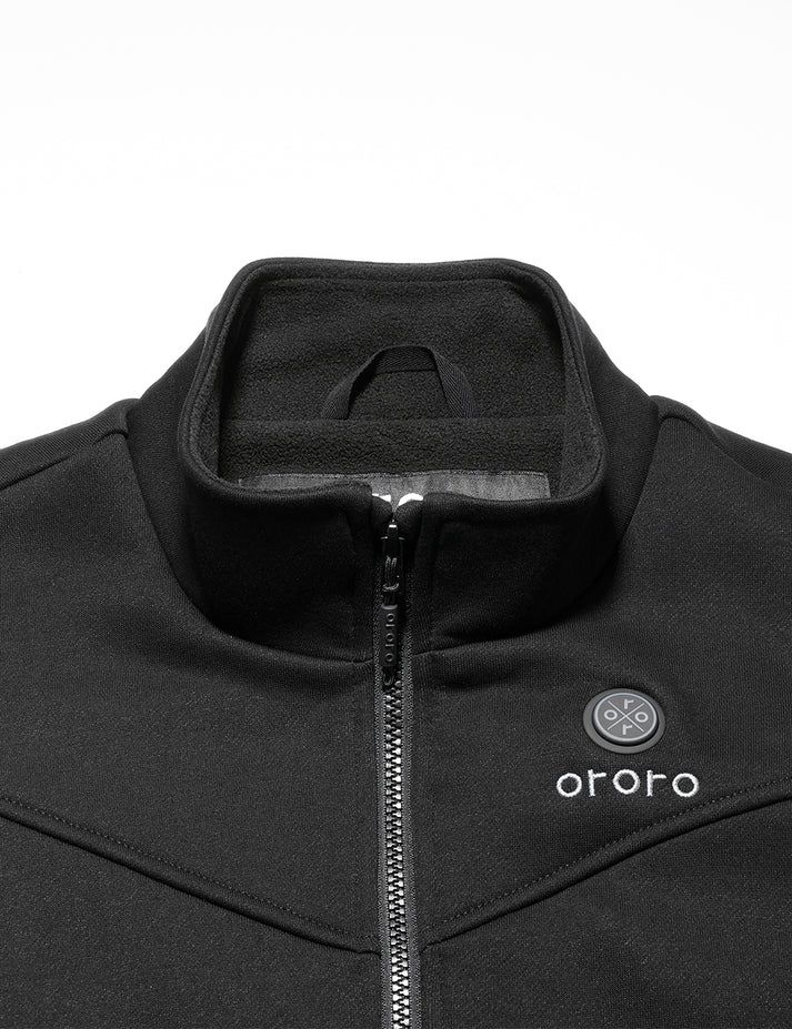 Women Ororo Fleece Heated Vest Black | US-259GBMPTZ