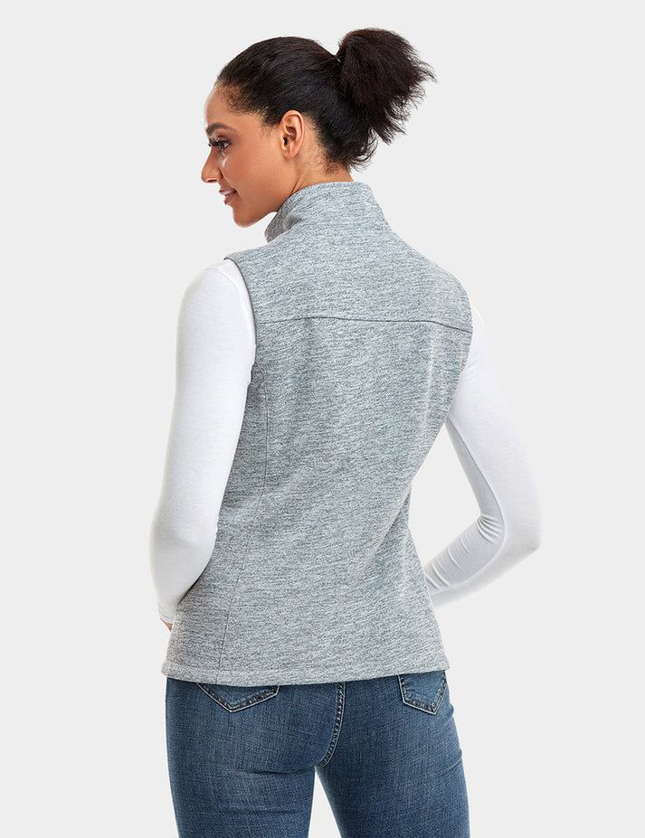 Women Ororo Fleece Heated Vest Grey | US-172ZGXAVL