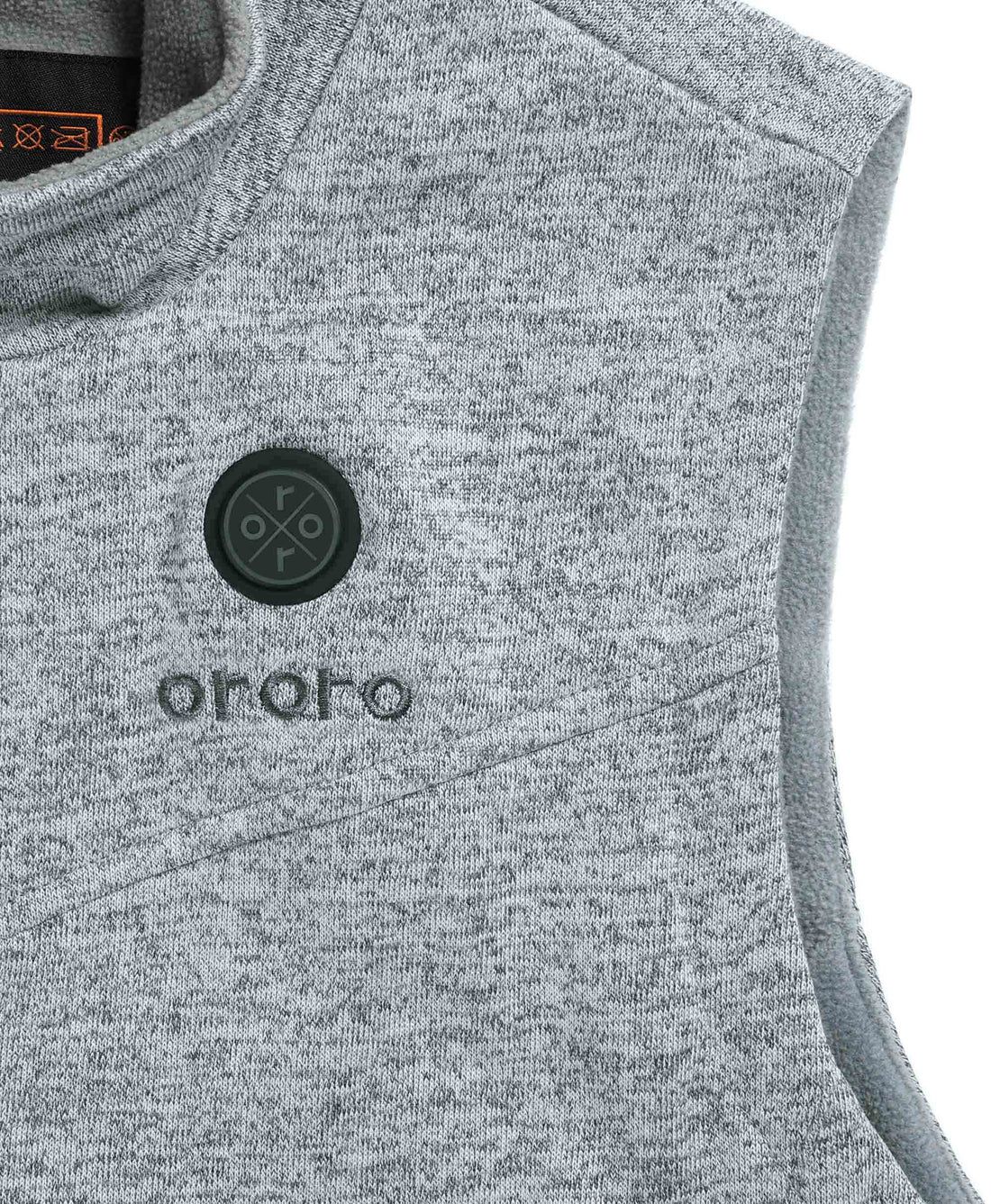 Women Ororo Fleece Heated Vest Grey | US-172ZGXAVL