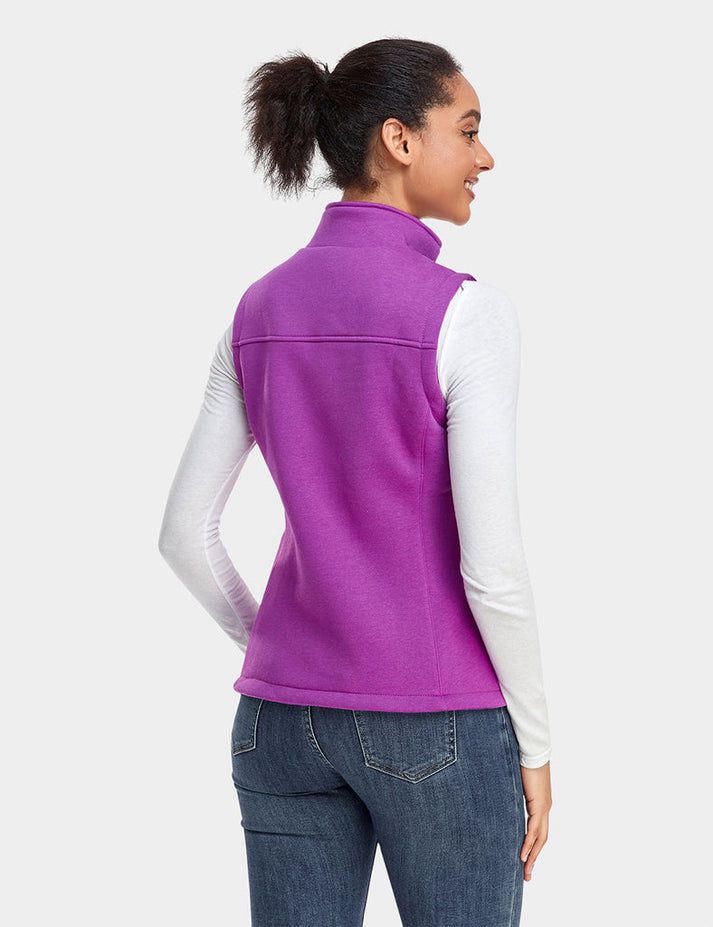 Women Ororo Fleece Heated Vest Purple | US-802EUZYIL