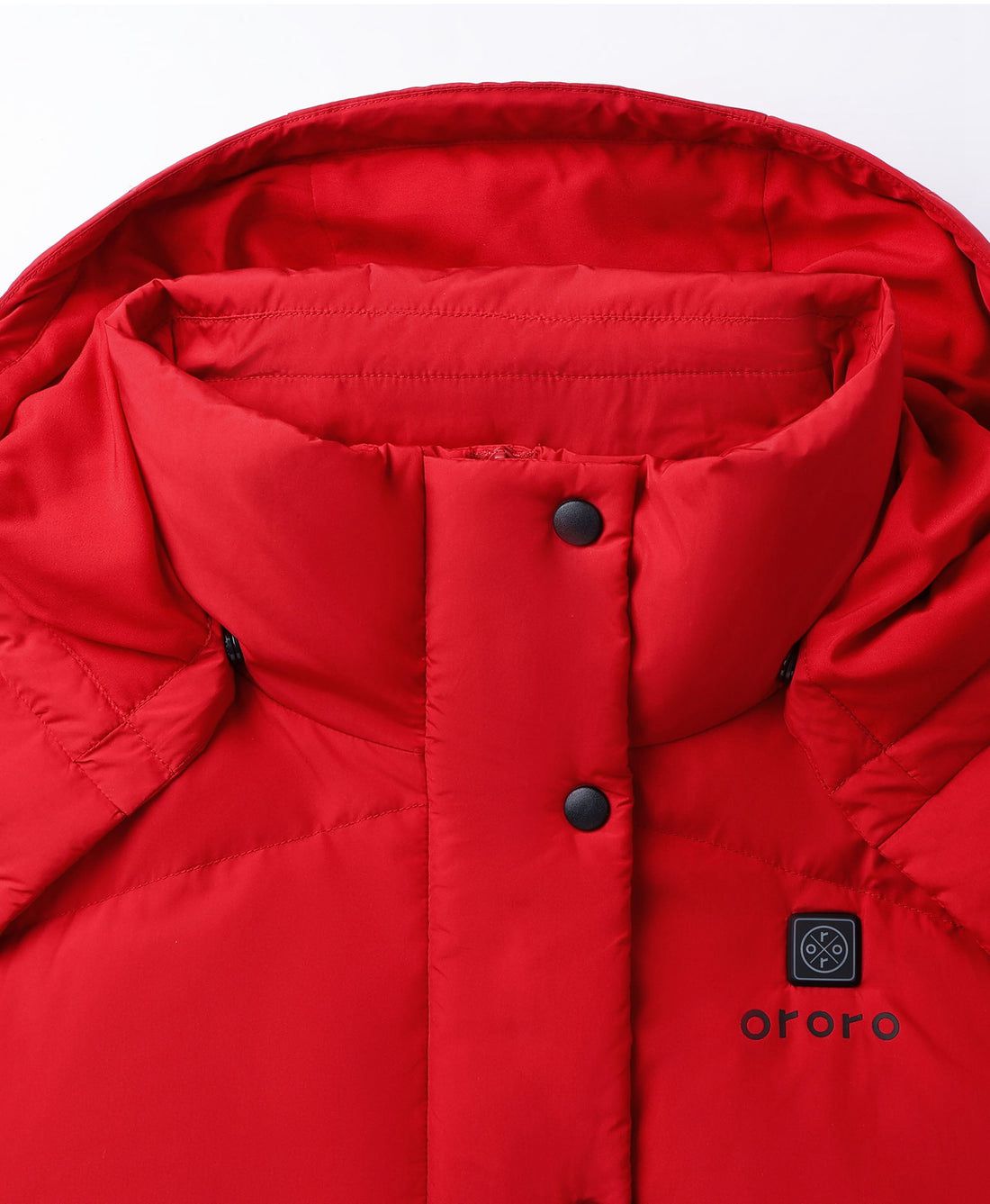 Women Ororo Heated Cropped Puffer Down Vest Red | US-276HXRKVF