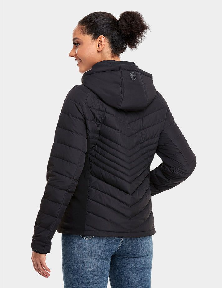 Women Ororo Heated Down Jacket Black | US-308YGNBCW