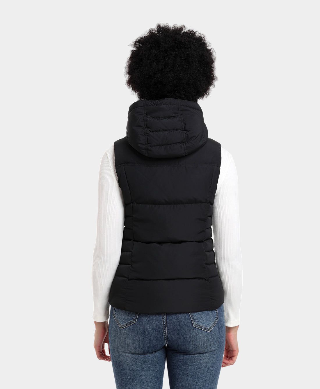 Women Ororo Heated Down Vest Black | US-165HSCRLB