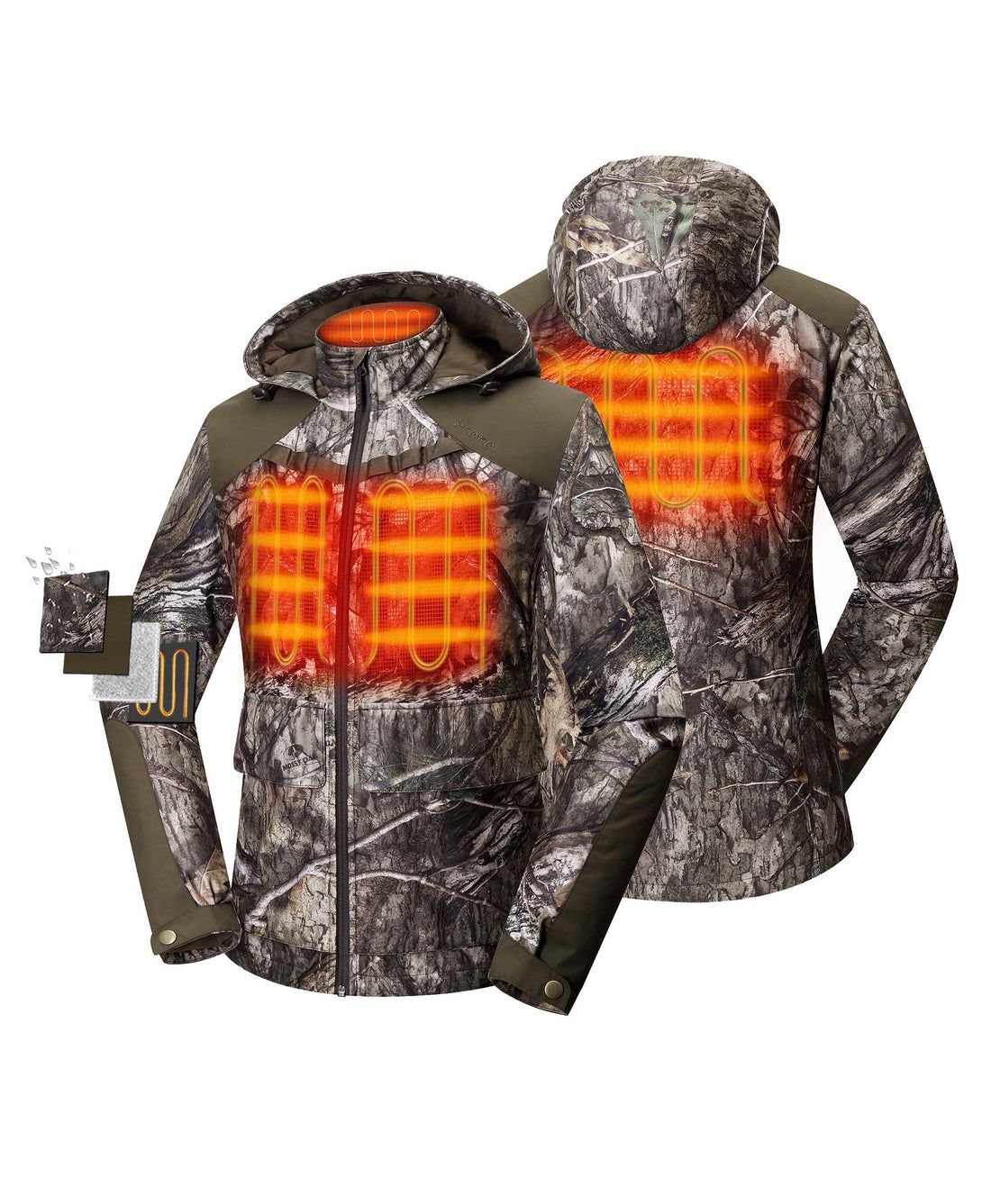 Women Ororo Hunting Mossy Oak® Country Dna Heated Jacket Camo | US-704TMJBAG