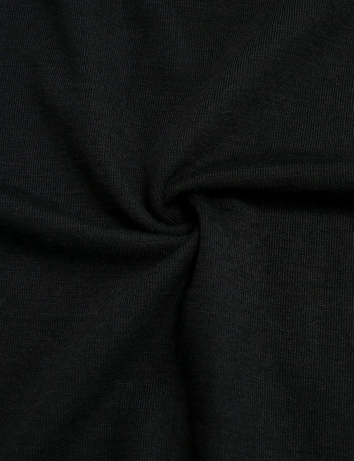 Women Ororo Merino Wool Crew Base Layer Black | US-983TPGXNL