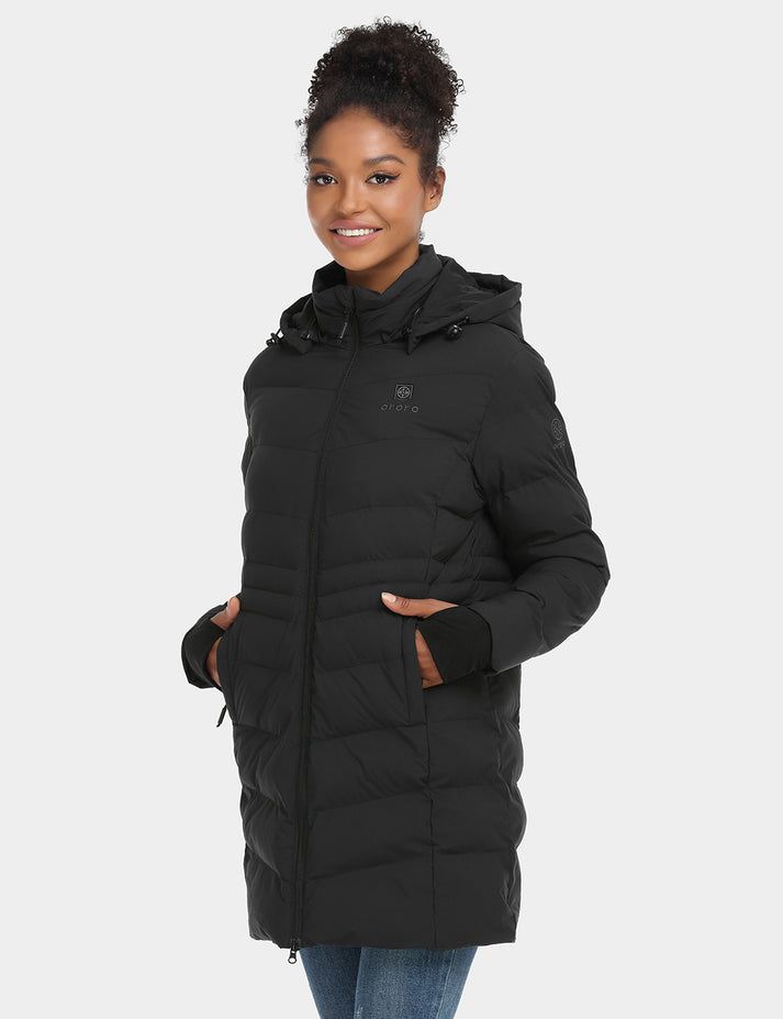 Women Ororo Puffer Heated Parka Black | US-405FEZDVQ