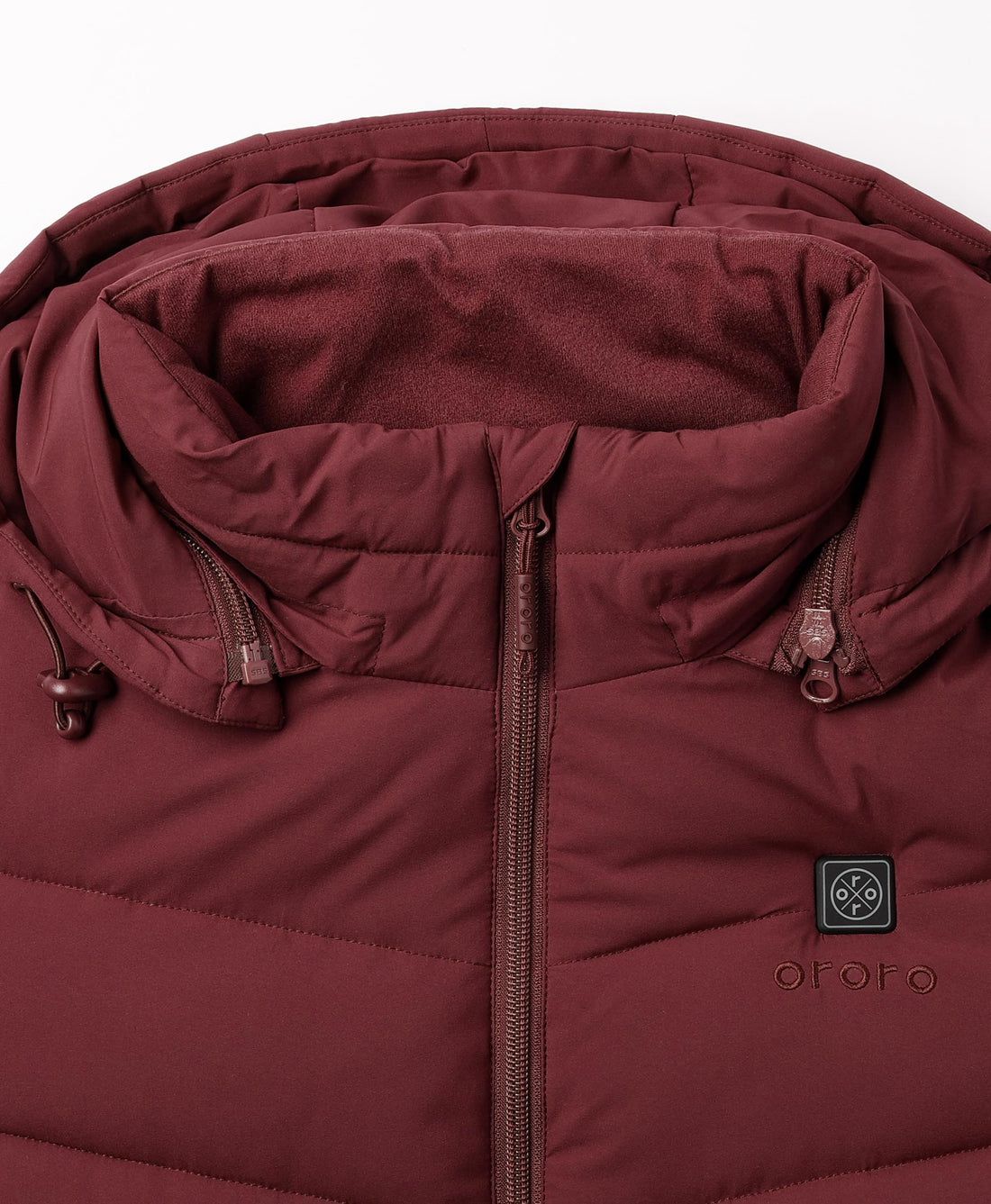 Women Ororo Puffer Heated Parka Dark Red | US-852VIPOET