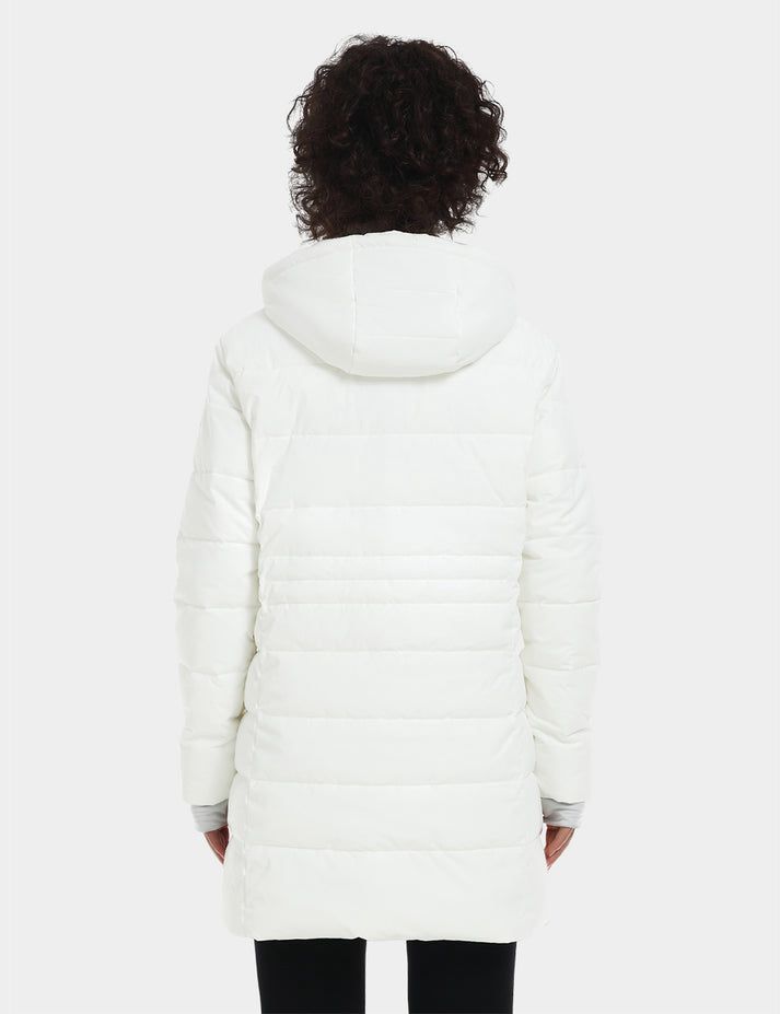 Women Ororo Puffer Heated Parka White | US-085JXIRZU