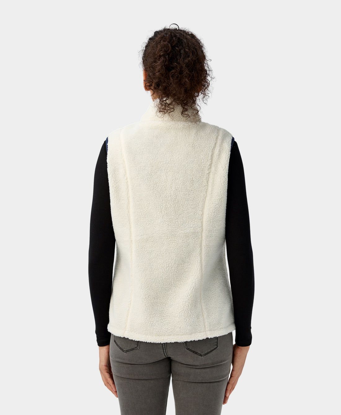 Women Ororo Recycled Fleece Heated Vest Cream | US-780TQDJHE