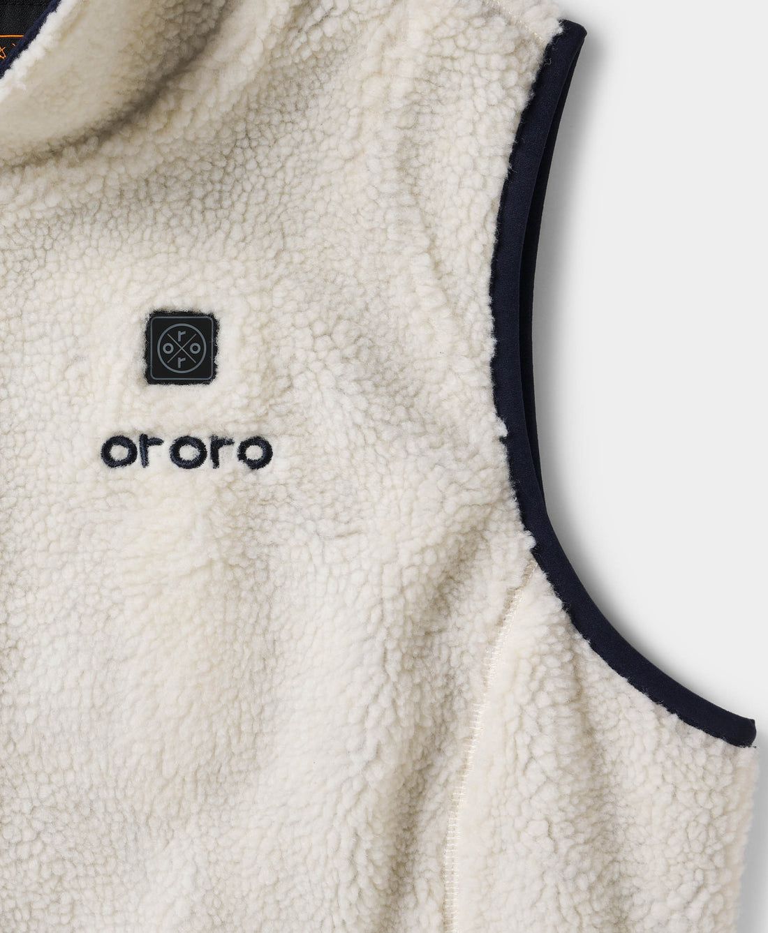 Women Ororo Recycled Fleece Heated Vest Cream | US-780TQDJHE