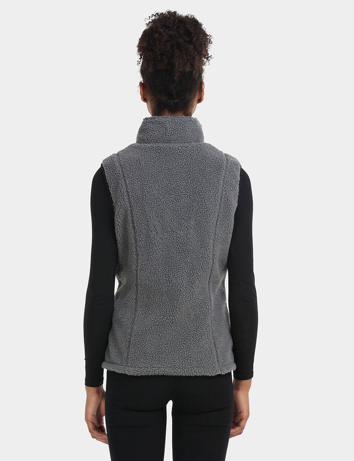 Women Ororo Recycled Fleece Heated Vest Grey | US-215ULDZOW