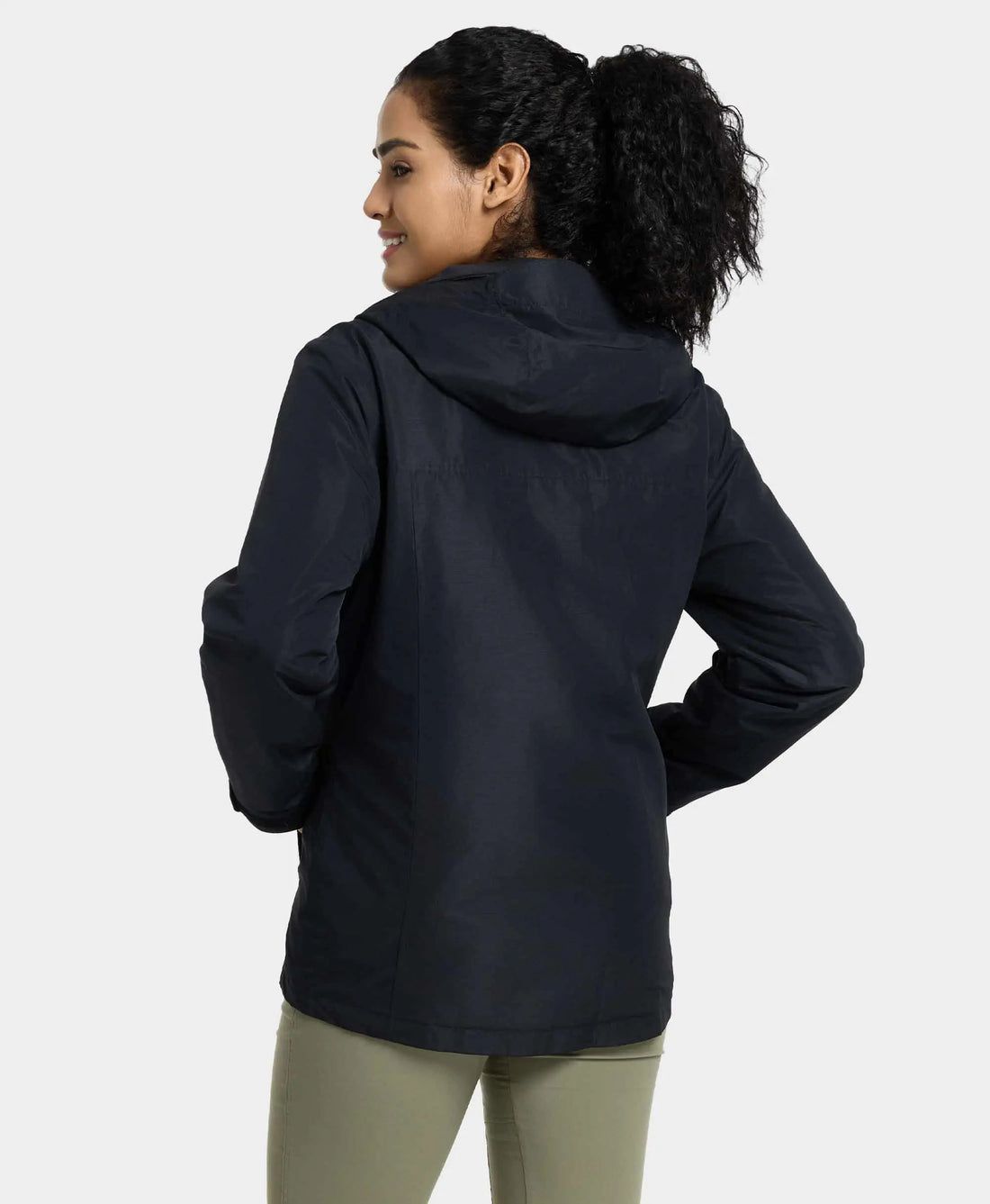 Women Ororo River Ridge 3-in-1 With Fleece Liner Heated Jacket Black | US-649AOWBTQ