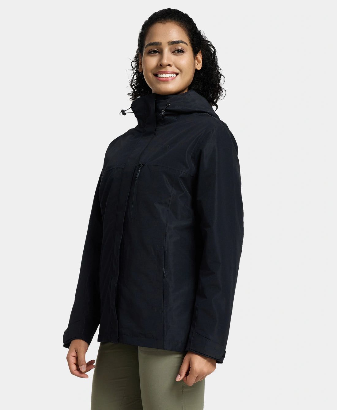 Women Ororo River Ridge Waterproof Shell Jacket Black | US-128TBZXMW