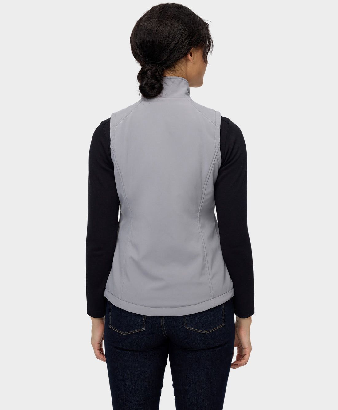 Women Ororo Softshell Heated Vest Grey | US-983YWZIBK