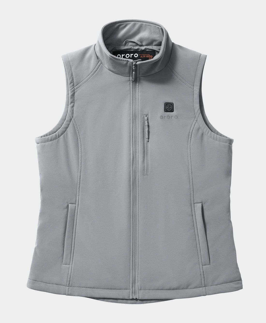 Women Ororo Softshell Heated Vest Grey | US-983YWZIBK