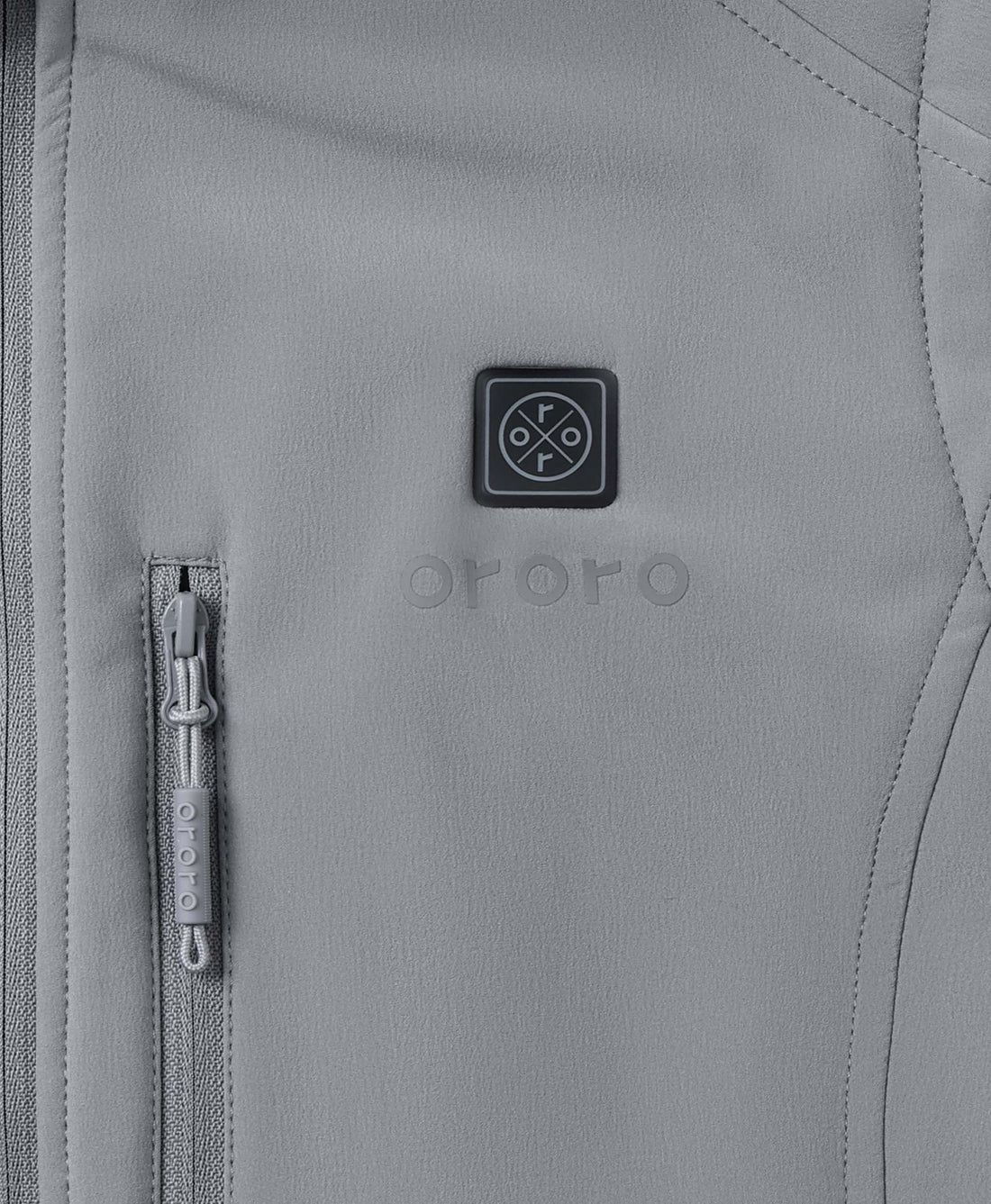 Women Ororo Softshell Heated Vest Grey | US-983YWZIBK