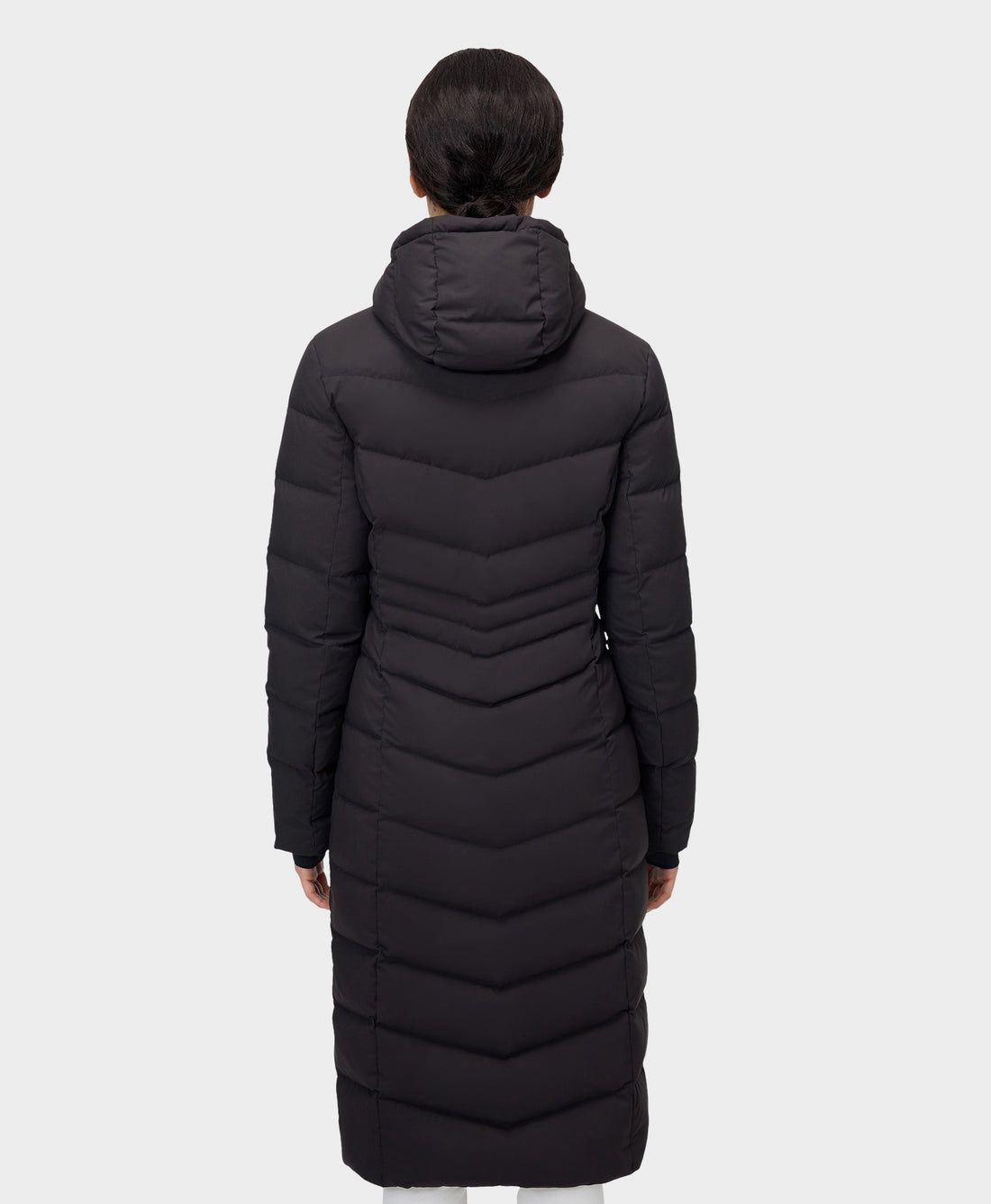 Women Ororo Soho Down Heated Parka Black | US-398QNMRKV